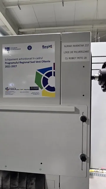 Linie de pulverizare cu robot
