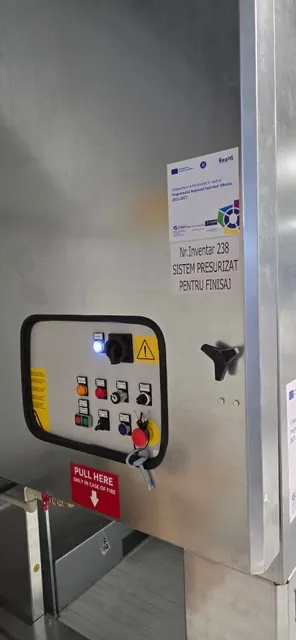 Sistem presurizat pentru finisaj